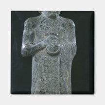 Statue of Prince Gudea, c.2150 BC Magnet