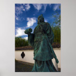 Statue of Sun Tzu in Yurihama, Tottori, Japan Poster