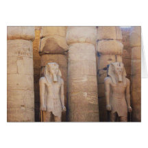 Statue of the Pharaoh Ramses II, Luxor Temple Greeting Cards