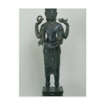 Statue of Vishnu in his triple form of Vishnu Post Cards