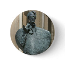 Statue Of Yeats In Sligo buttons by lifesphere Statue Of Yeats In Sligo buttons