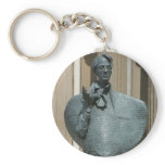 Statue Of Yeats In Sligo Keychains