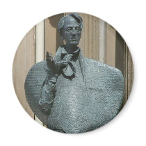 Statue Of Yeats In Sligo magnets by lifesphere Statue Of Yeats In Sligo magnets