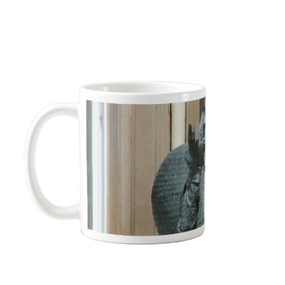 Statue Of Yeats In Sligo Coffee Mug by lifesphere