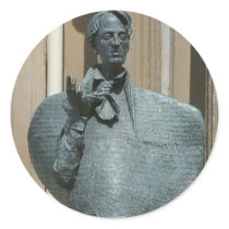 Statue Of Yeats In Sligo Stickers