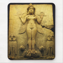 Statue Relief of the Goddess Ishtar Mousepad