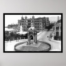 Statue Square in Hong Kong 1905 Print