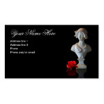 STATUE WITH ROSE #1 BUSINESS CARD TEMPLATES