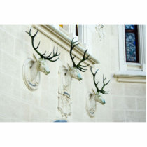 Statues Of Deers In The Castle Hluboka photo sculptures