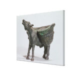 Statuette of a donkey braying, Roman Canvas Print