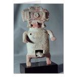 Statuette of a woman giving birth greeting cards