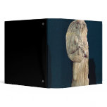 Statuette of a woman playing a double flute vinyl binder