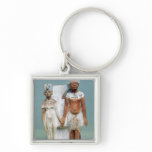 Statuette of Amenophis IV  and Nefertiti Key Chain