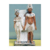 Statuette of Amenophis IV  and Nefertiti Post Cards