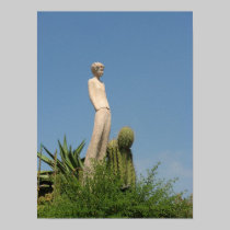 Statute in the garden of Eze posters by xtinec1 Statute in the garden of Eze posters