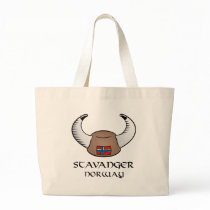 Stavanger Norway Viking Hat Canvas Bags