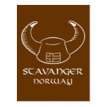 Stavanger Norway Viking Hat Postcard