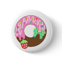 stawberry donut buttons