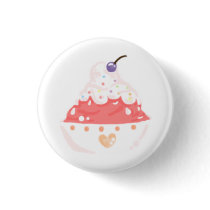 STAWBERRY ICE CREAM PINBACK BUTTONS