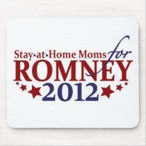 Stay-at-Home Moms for Romney 2012 mousepads