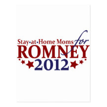Stay-at-Home Moms for Romney 2012 Postcards