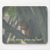 Stay away from my nut! mouse mats