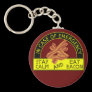Stay Calm, Eat Bacon Keychain