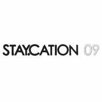 Stay-cation 2009 Men's Polo - Red embroidered shirts by parkoutfitters Stay-cation 2009 Men's Polo - Red embroidered shirts