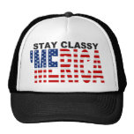 Stay Classy 'MERICA Black Snapback Trucker Hat