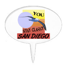 Stay Classy San Diego Cake Toppers