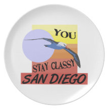 Stay Classy San Diego Dinner Plate