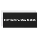 Stay Hungry. Stay Foolish. Custom Rack Cards