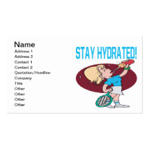 Stay Hydrated Business Card Template