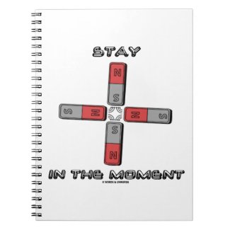 Stay In The Moment (Magnetic Quadrupole Moment) Spiral Note Book