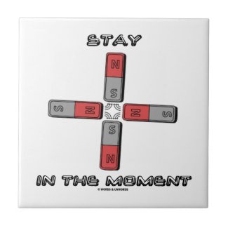 Stay In The Moment (Magnetic Quadrupole Moment) Ceramic Tiles