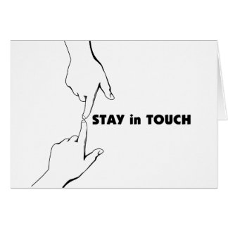 Stay In Touch Cards | Zazzle