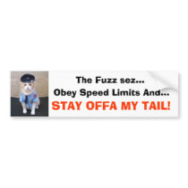 STAY OFFA MY TAIL! bumper stickers by myrtieshuman STAY OFFA MY TAIL! bumper stickers
