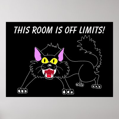  Design Room on Stay Out Of My Room Poster By Bizarrecartoons