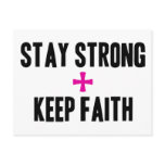Stay Strong + Keep Faith Post Card