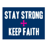 Stay Strong + Keep Faith Postcards
