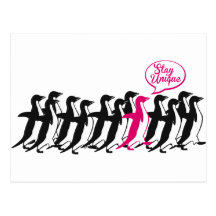 stay unique postcards