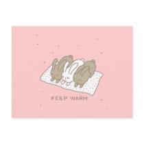 Stay warm postcards by PencilPlus Stay warm postcards