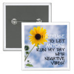 Staying Positive Text With A Sunflower In The Sky buttons