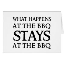 STAYS AT THE BBQ cards by happens STAYS AT THE BBQ cards