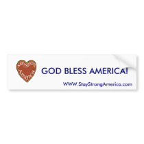 staystrongheart, GOD BLESS AMERICA!, WWW.StaySt... bumper stickers by StayStrongAmerica staystrongheart, GOD BLESS AMERICA!, WWW.StaySt... bumper stickers