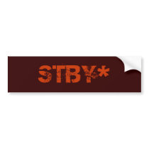 STBY* bumper sticker bumper stickers by timstoryzazzle STBY* bumper sticker bumper stickers