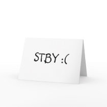 STBY GET WELL GREETING CARD