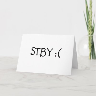 STBY GET WELL GREETING CARD by ineedapeergroup