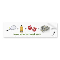 STC Tennis Week Bumper Sticker bumper stickers by maduzbeki STC Tennis Week Bumper Sticker bumper stickers