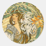 Stcker:  Mucha - Language of Flowers Stickers